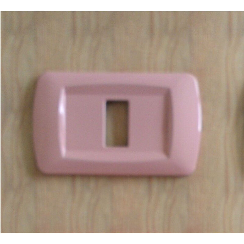 foto del prodotto trade shop traesio placchette placche in abs serie magic bticino compatibili placca copriprese fori rosa 2 fori 