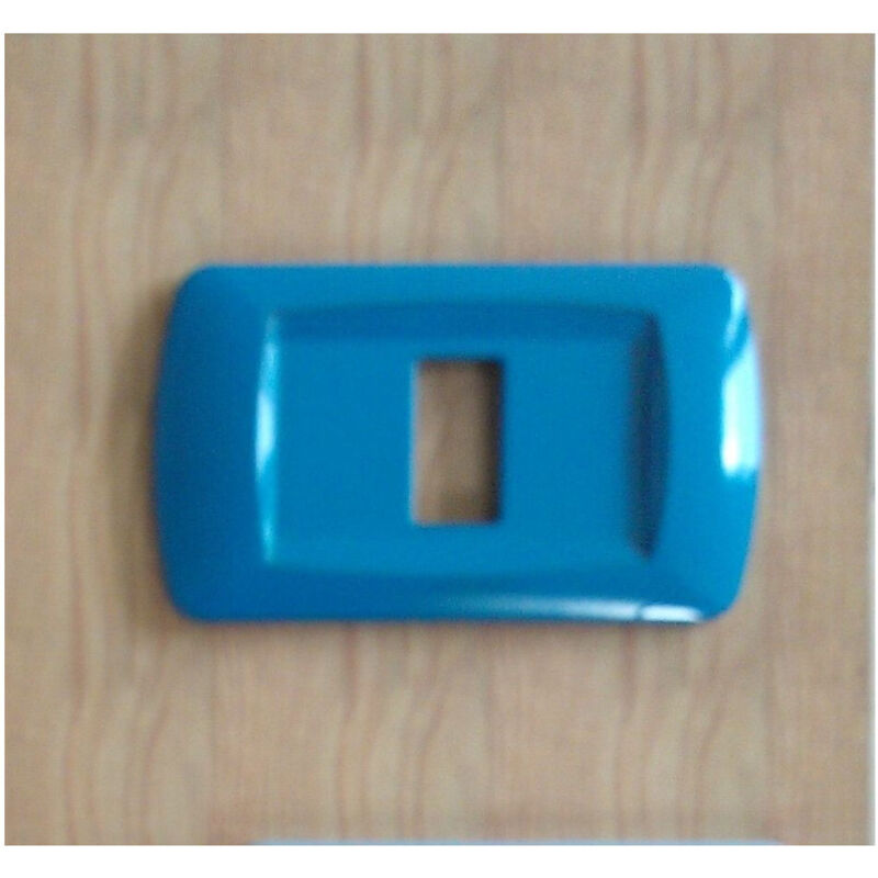 foto del prodotto trade shop traesio placchette placche in abs serie magic bticino compatibili placca copriprese fori turchese 3 fori 