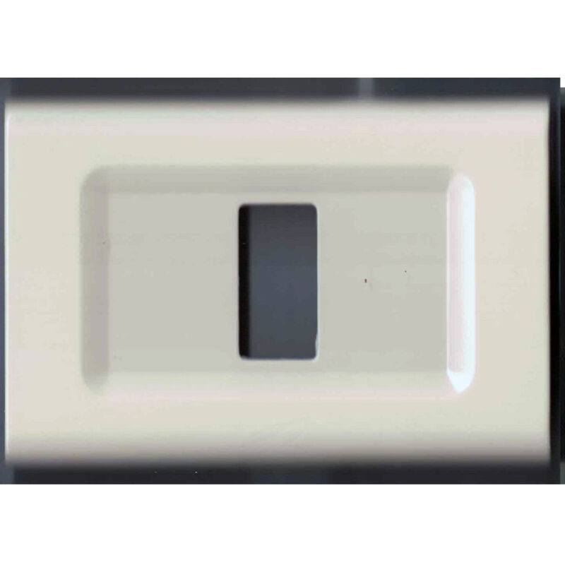 foto del prodotto trade shop traesio placchette placche in abs serie magic elite bticino compatibili color copriprese bianco 4 fori 