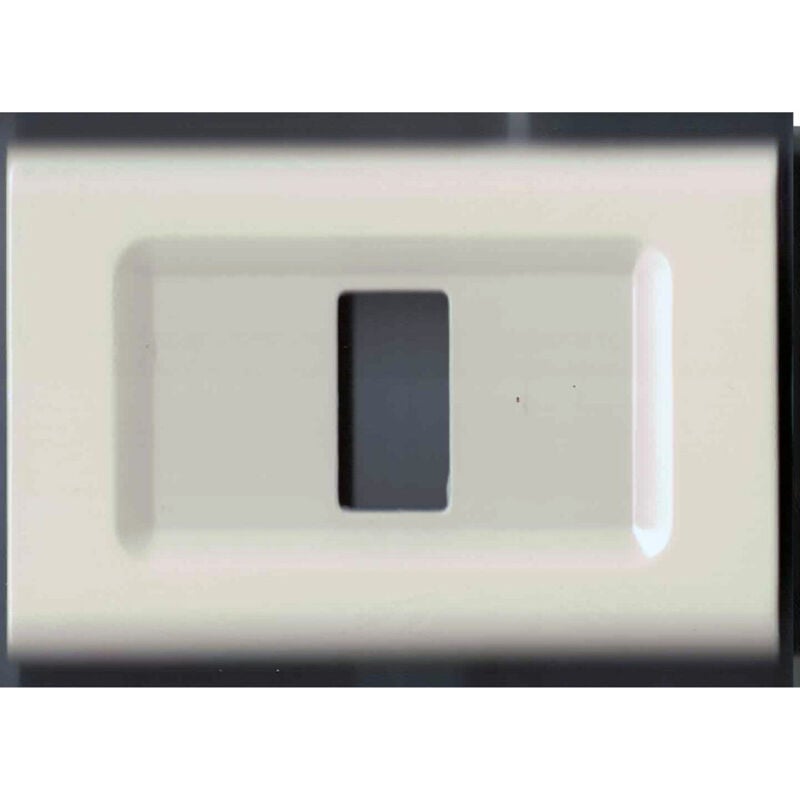 foto del prodotto trade shop traesio placchette placche in abs serie magic elite bticino compatibili color copriprese bianco 5 fori 