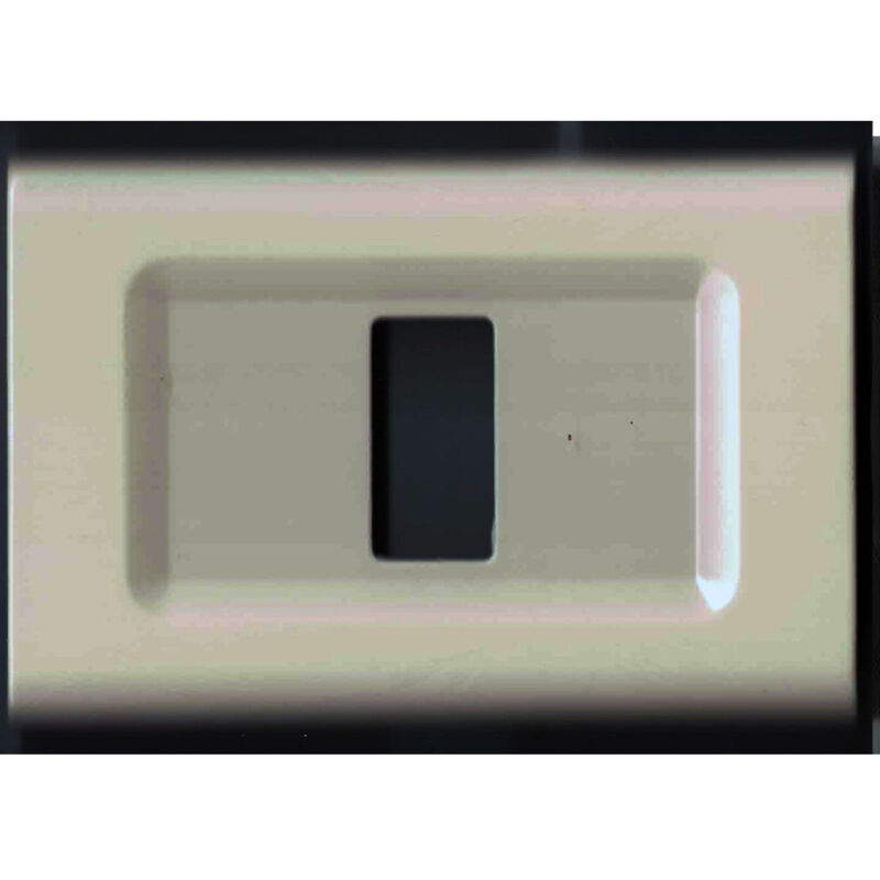 foto del prodotto trade shop traesio placchette placche in abs serie magic elite bticino compatibili color copriprese bianco opaco 1 foro 