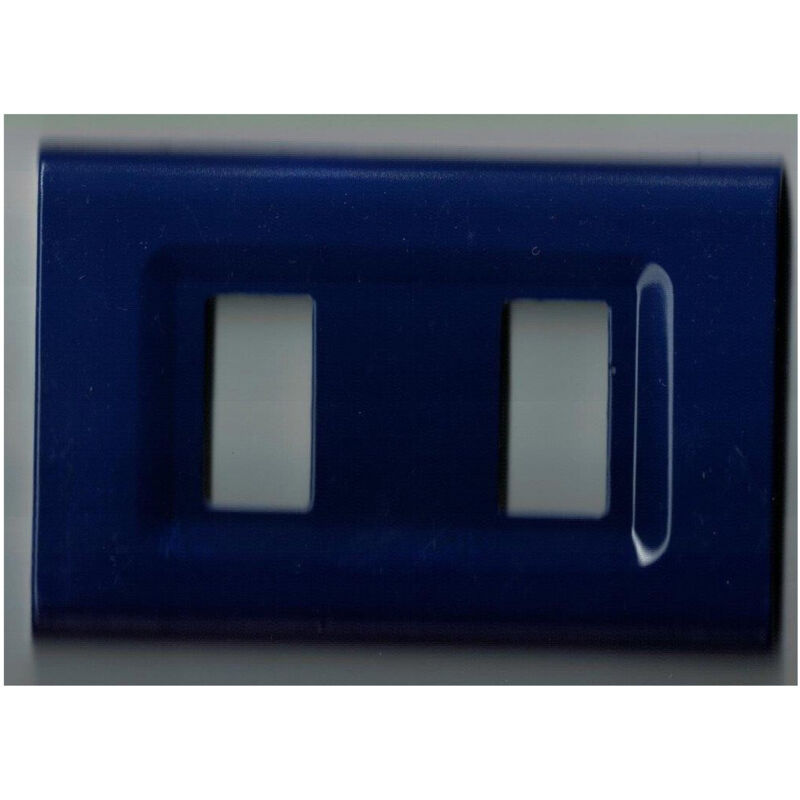 foto del prodotto trade shop traesio placchette placche in abs serie magic elite bticino compatibili color copriprese blu 1 foro 