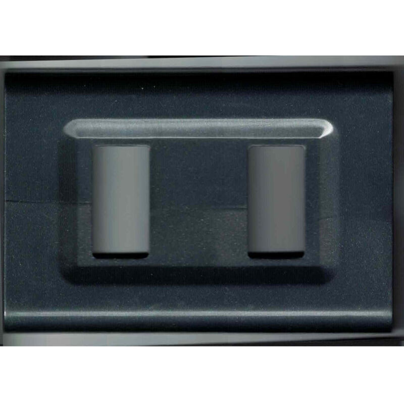 foto del prodotto trade shop traesio placchette placche in abs serie magic elite bticino compatibili color copriprese grigio 5 fori 