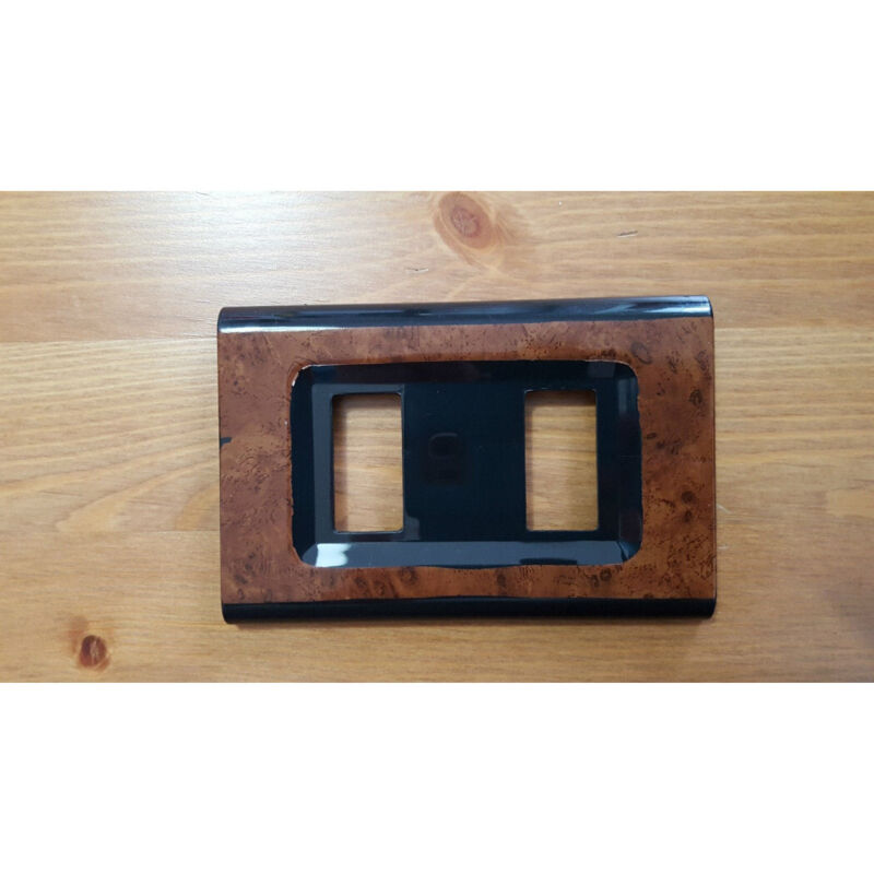 foto del prodotto trade shop traesio placchette placche in abs serie magic elite bticino compatibili color copriprese radica di noce 5 fori 