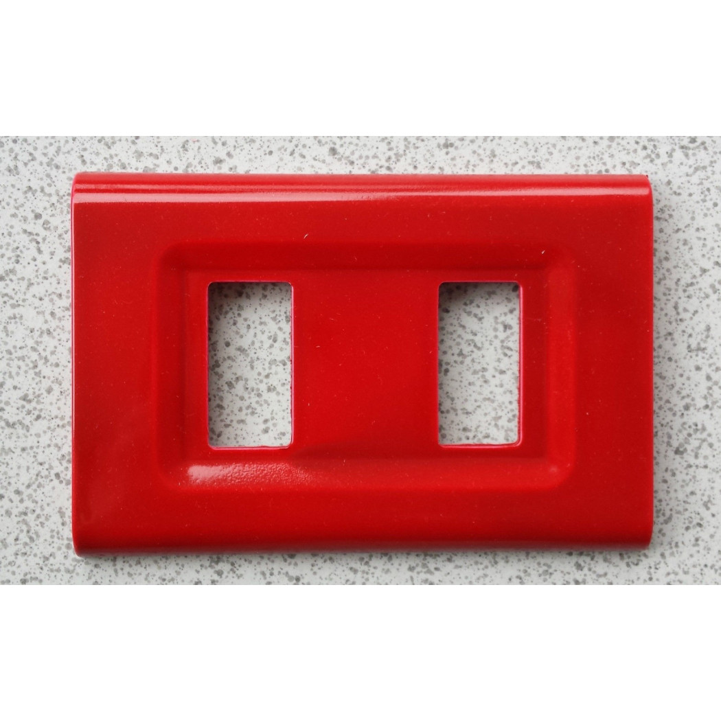 foto del prodotto trade shop traesio placchette placche in abs serie magic elite bticino compatibili color copriprese rosso 1 foro 