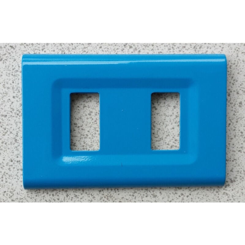 foto del prodotto trade shop traesio placchette placche in abs serie magic elite bticino compatibili color copriprese turchese 4 fori 