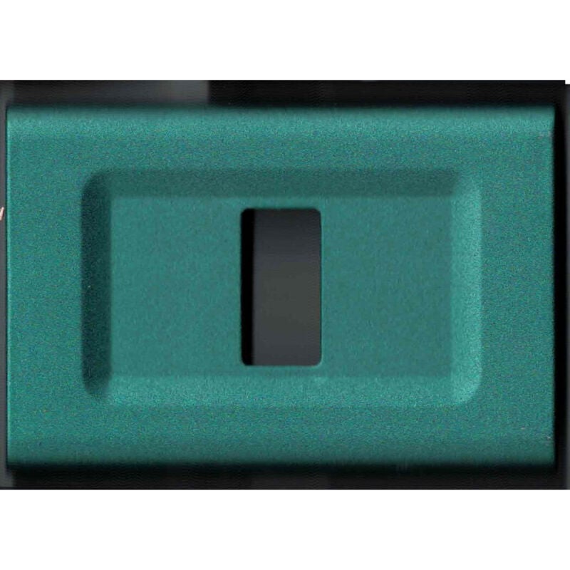 foto del prodotto trade shop traesio placchette placche in abs serie magic elite bticino compatibili color copriprese verde polvere 3 fori 