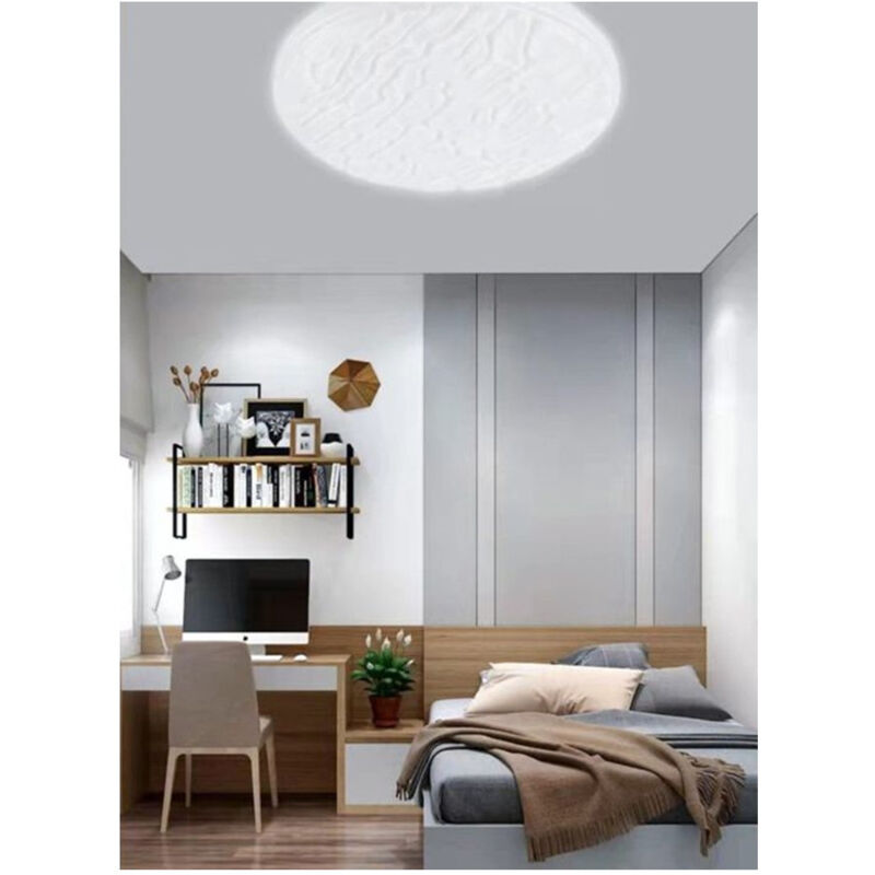 foto del prodotto trade shop traesio plafoniera da soffitto 45 watt effetto crosta luce fredda 6500k ip20 fst 40a2535 