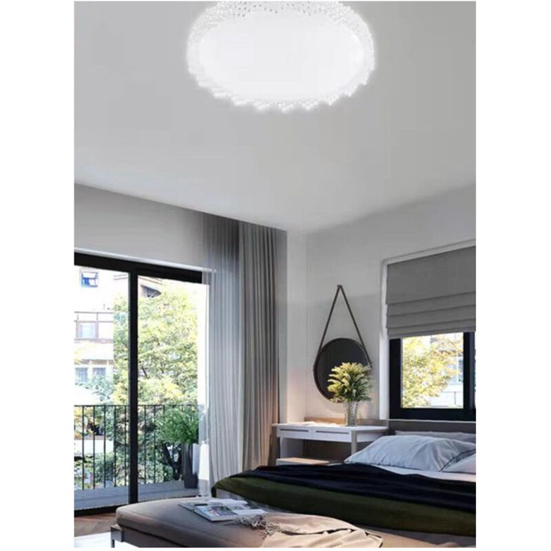 foto del prodotto trade shop traesio plafoniera da soffitto interno 45w bordo seghettato luce fredda fst 40a25534 38.5cm 
