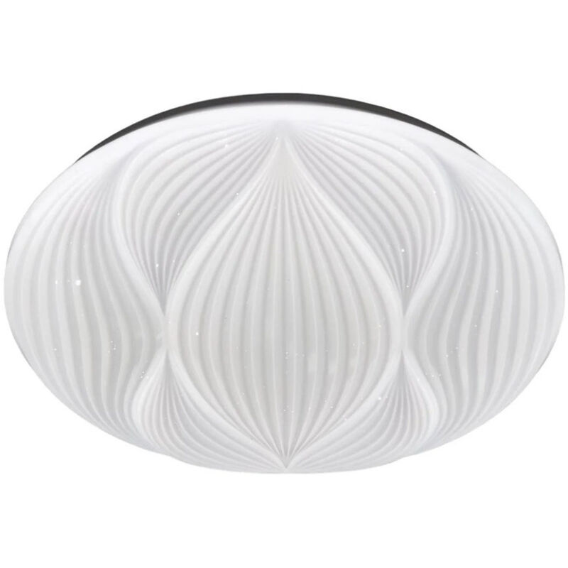 foto del prodotto trade shop traesio plafoniera lampada soffitto decorata bianco led 45w luce fredda 6500k ip20 97485 