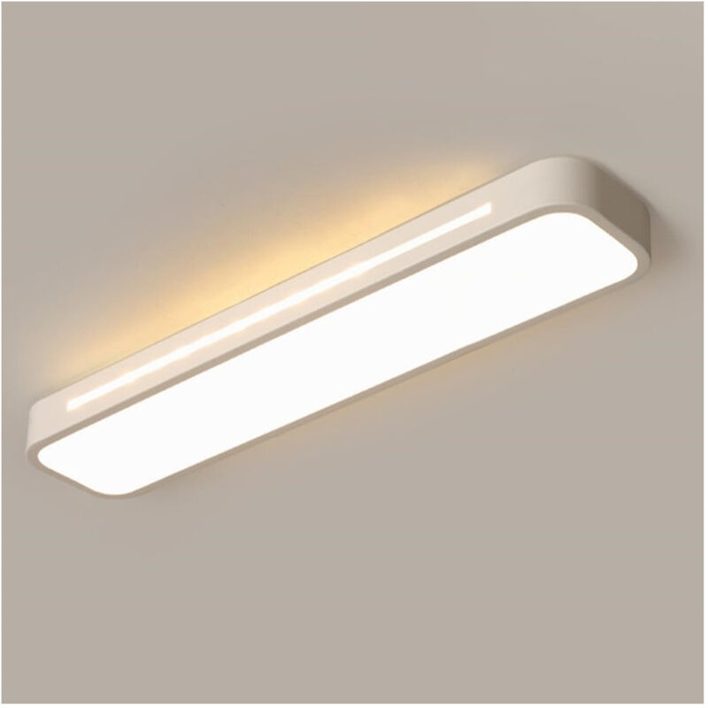 foto del prodotto trade shop traesio plafoniera led 16w moderno bianco soffitto rettangolare striscia luce 4000k 50170 