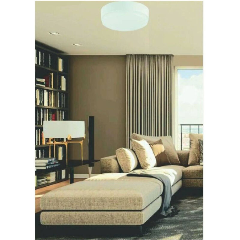 foto del prodotto trade shop traesio plafoniera led 18w tonda soffitto parete esterno luce 3000k 4000k 6500k wlg02 18w bianco caldo 