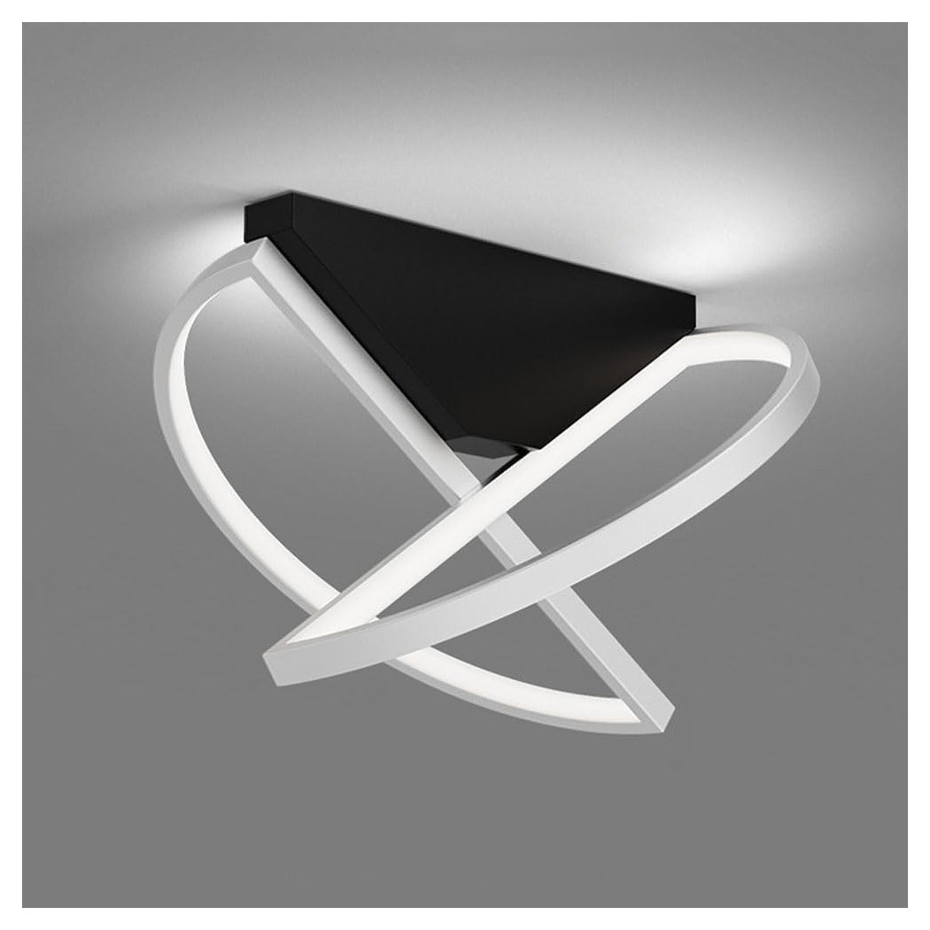 foto del prodotto trade shop traesio plafoniera led 44w bianco lampadario da soffitto design moderno luce fredda 50414 