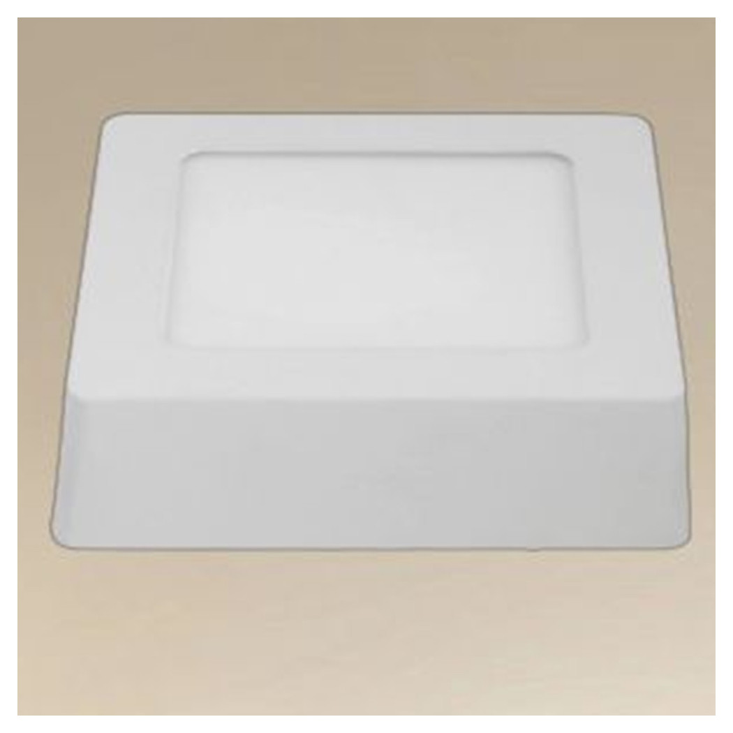 foto del prodotto trade shop traesio plafoniera led da soffitto 6w luce 3000k 6500k parete quadrato con interruttore 00168 