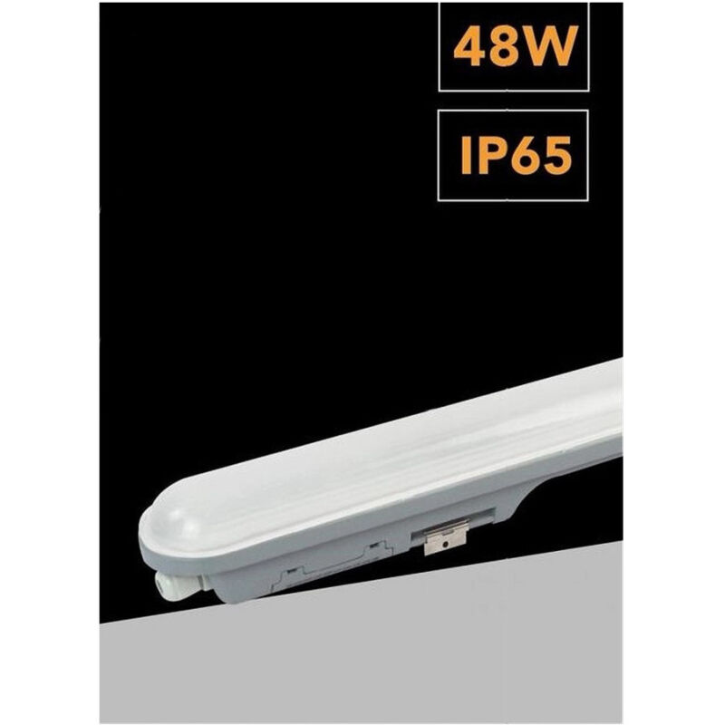 foto del prodotto trade shop traesio plafoniera led esterno neon tubo 48 w 150 cm impermeabile ip65 luce fredda lg 15 