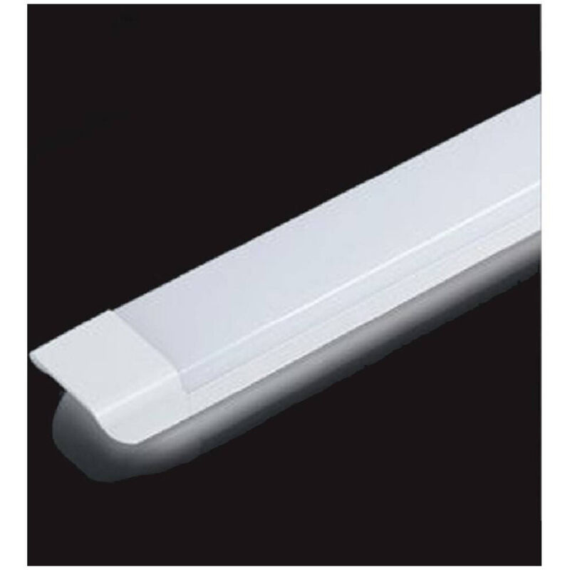 foto del prodotto trade shop traesio - plafoniera led slim 27w 60cm sottopensile ripiani luce calda fredda naturale - -bianco freddo -