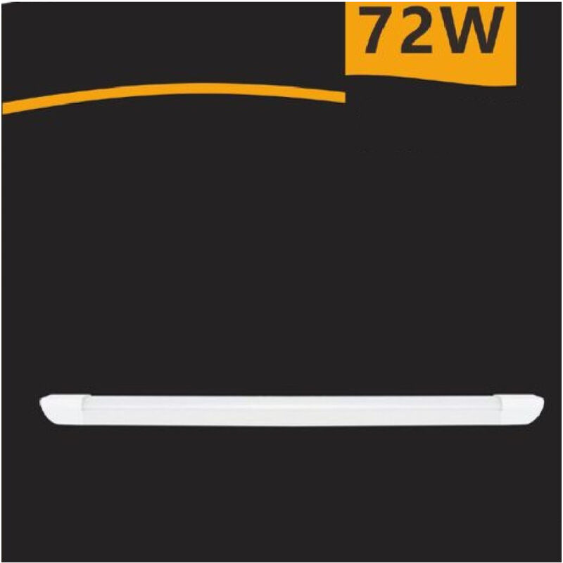 foto del prodotto trade shop traesio plafoniera led slim 72 w 150 cm sottopensile ripiani luce 4000k 6500k 3000k bianco naturale 