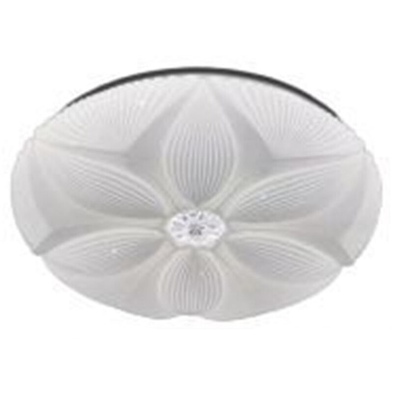 foto del prodotto trade shop traesio - plafoniera soffitto lampada led decoro fiore 60w bianco luce fredda 6500k ip20 16744 -
