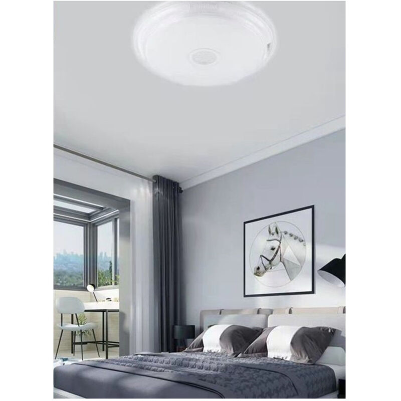 foto del prodotto trade shop traesio plafoniera tonda da soffitto 60 watt 4800 lm luce fredda 6500k ip20 fst 50a67071 