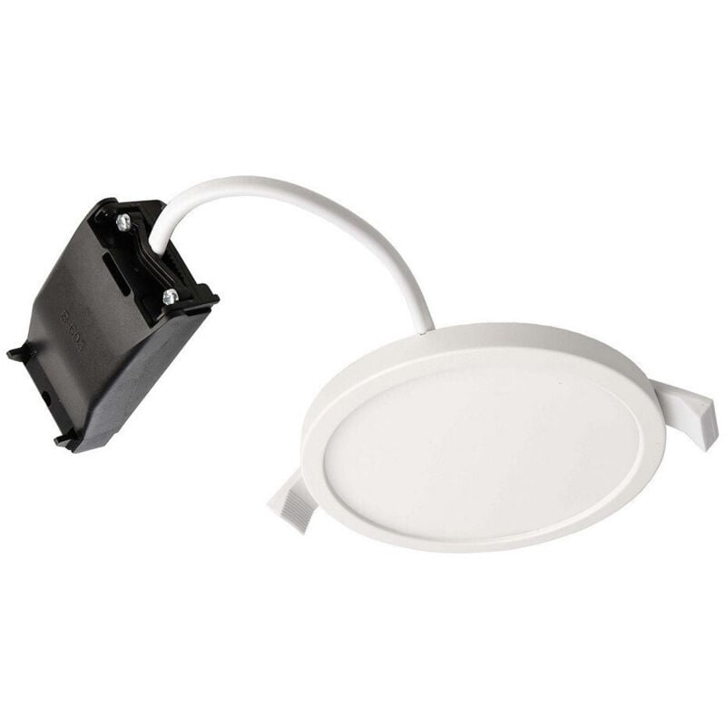 foto del prodotto trade shop traesio plafoniera tonda incasso 10cm faretto led 7w moderno pannello luce calda soffitto 
