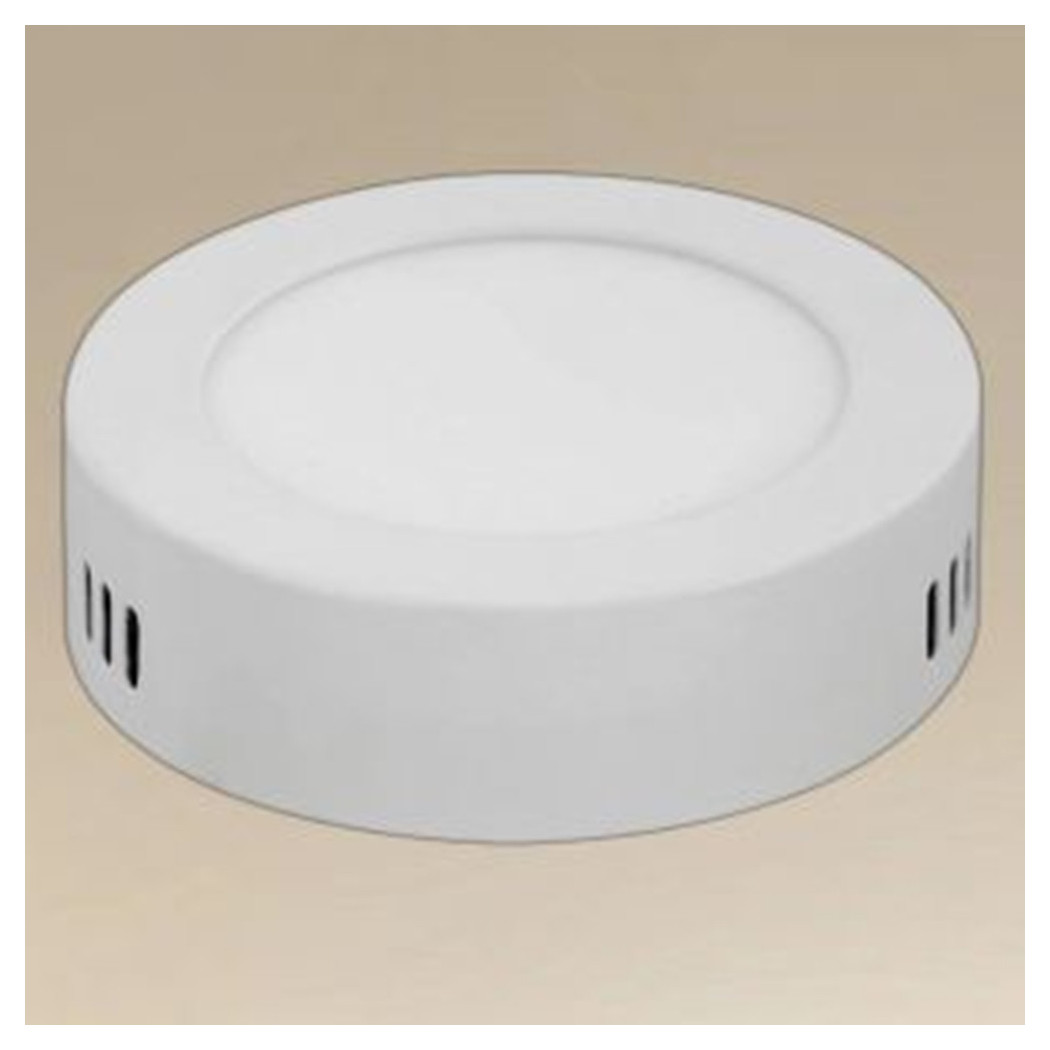 foto del prodotto trade shop traesio plafoniere led 6w luce 3000k 6500k tondo soffitto parete interruttore 660lm 00120 