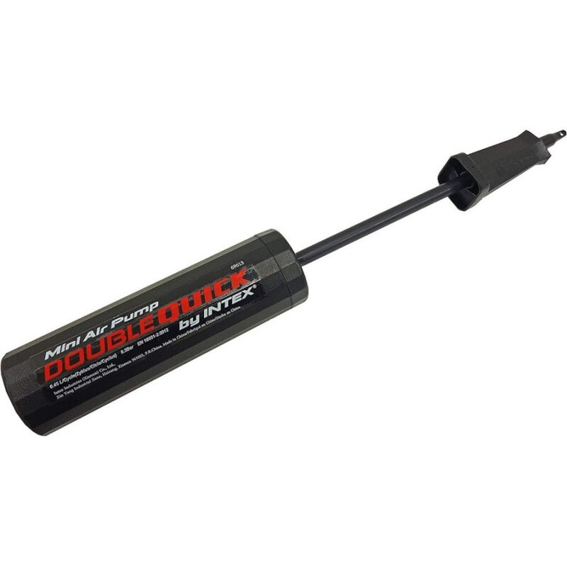 foto del prodotto trade shop traesio pompa a mano gonfiatore manuale mini double quick per gonfiabili 29cm nero 69613 