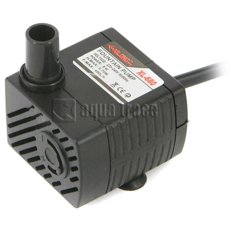 foto del prodotto trade shop traesio pompa acquario fontane multi funzione xl 680 5w 450l h 220v 50hz 