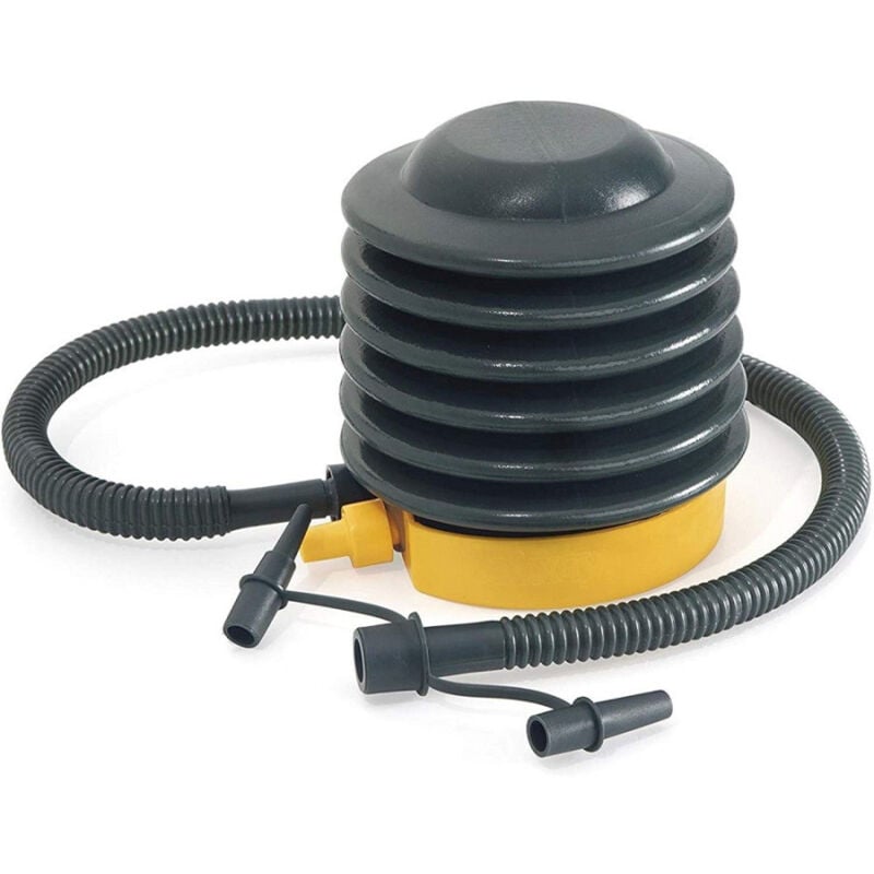 foto del prodotto trade shop traesio pompa ad aria di gonfiaggio a piede 13 cm air step con adattatori valvole 62147 