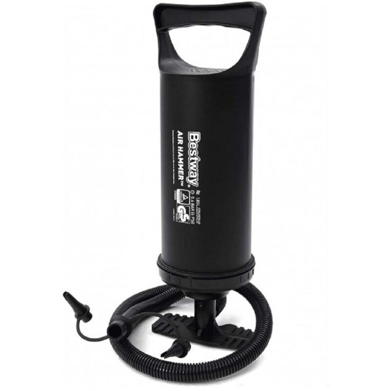 foto del prodotto trade shop traesio pompa di gonfiaggio manuale 36 cm volume 1.850 cc 3 adattatori per valvola 62003 