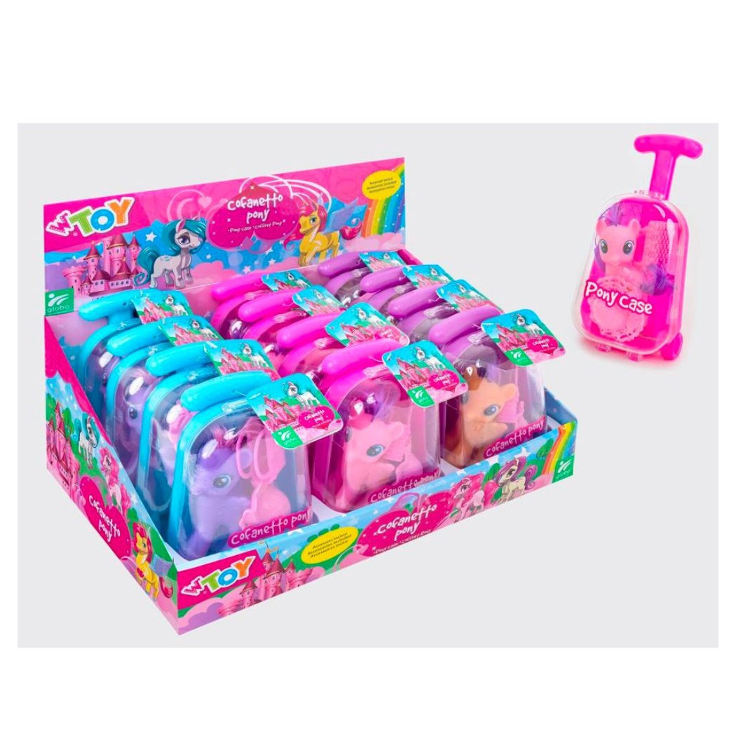 foto del prodotto trade shop traesio pony con trolley cofanetto colori e modelli assortiti con accessori inclusi 