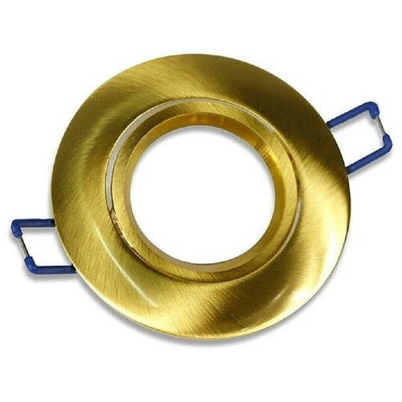 foto del prodotto trade shop traesio porta faretto da incasso tondo supporto faretti portafaretto controsoffitto p12 oro