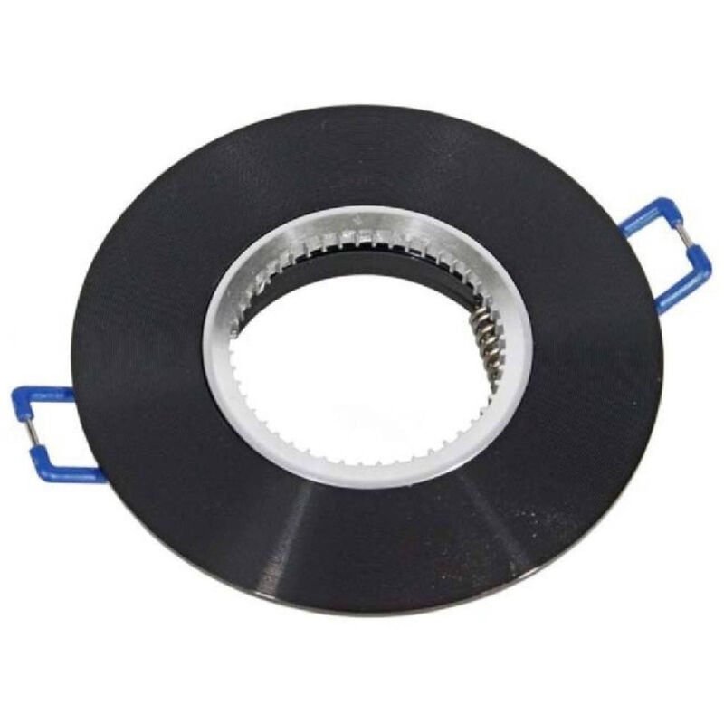 foto del prodotto trade shop traesio porta faretto da incasso tondo supporto per faretti luci portafaretto rotondo p7 nero