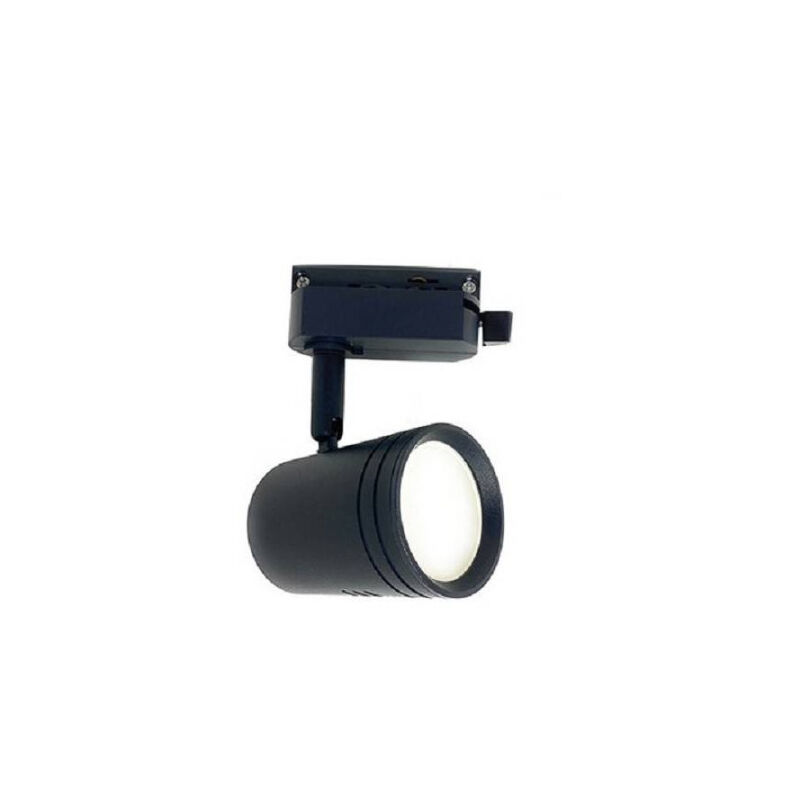 foto del prodotto trade shop traesio porta faretto gu10 per binario faro proiettore per soffitto orientabile p26 gu10 nero