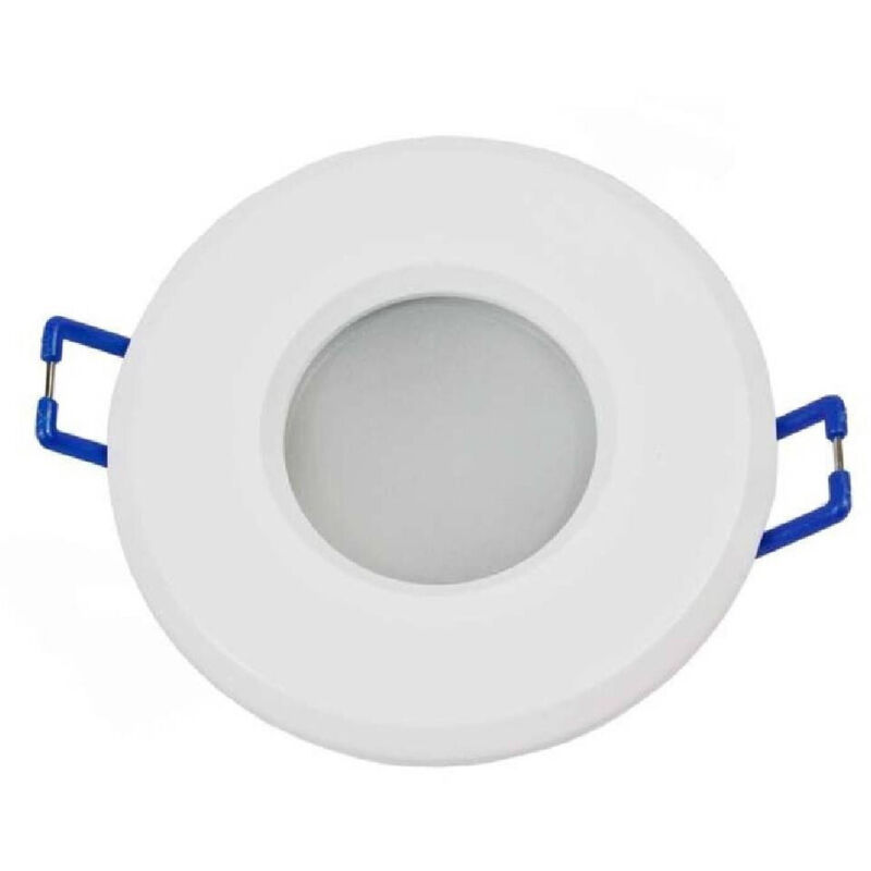 foto del prodotto trade shop traesio porta faretto incasso per doccia impermeabile ip44 supporto faretti gu10 luci p4 bianco