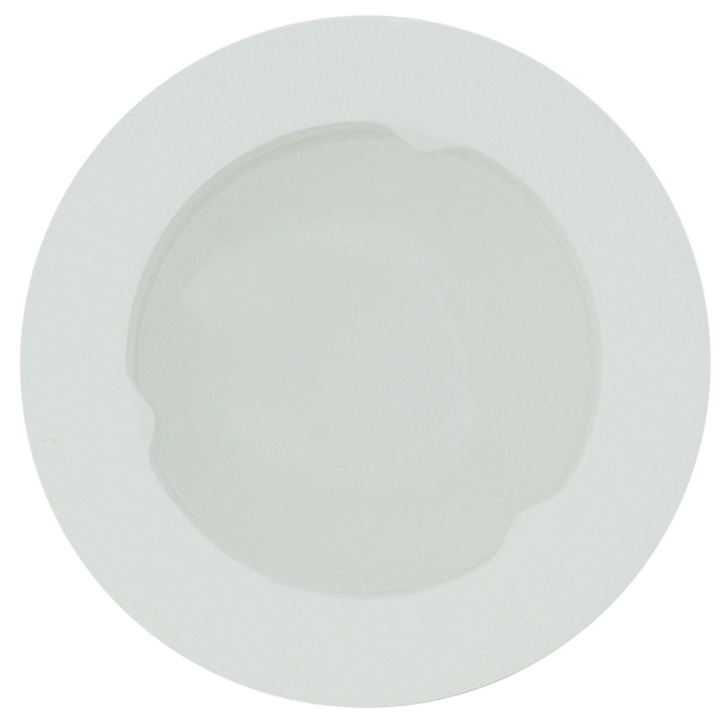 foto del prodotto trade shop traesio porta faretto incasso vetro gesso rotondo scomparsa supporto lampada led alogena 