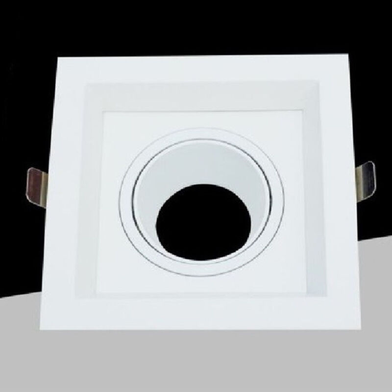 foto del prodotto trade shop traesio porta faretto orientabile da incasso bianco per lampadine gu10 gu5.3 p33 gu10 b1 