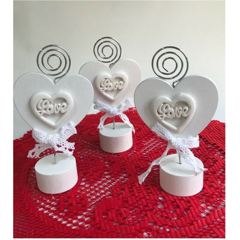 foto del prodotto trade shop traesio - porta foto cuore a spirale fotografie decorazioni casa portafoto per deco -