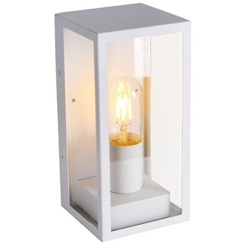 foto del prodotto trade shop traesio porta lampada esterno vetro vt8517 bianco matto e27 ip44 retro illuminazione 