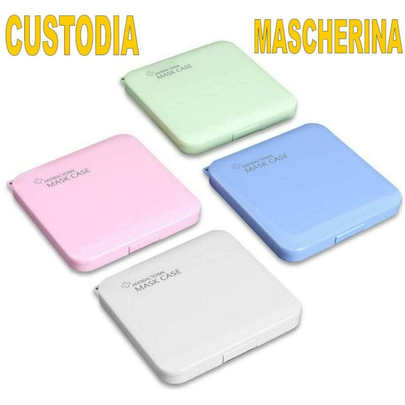 foto del prodotto trade shop traesio porta mascherina mascherine custodia cover organizer portatile box tascabile 