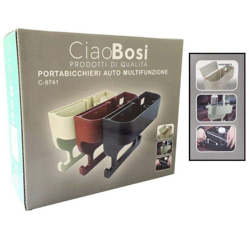 foto del prodotto trade shop traesio porta oggetti sedile auto portabicchieri organizer tazza universale 