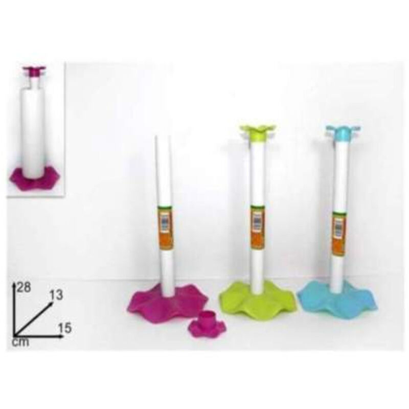 foto del prodotto trade shop traesio porta rotolo carta da cucina rotolone scottex in plastica colorato cucina casa 