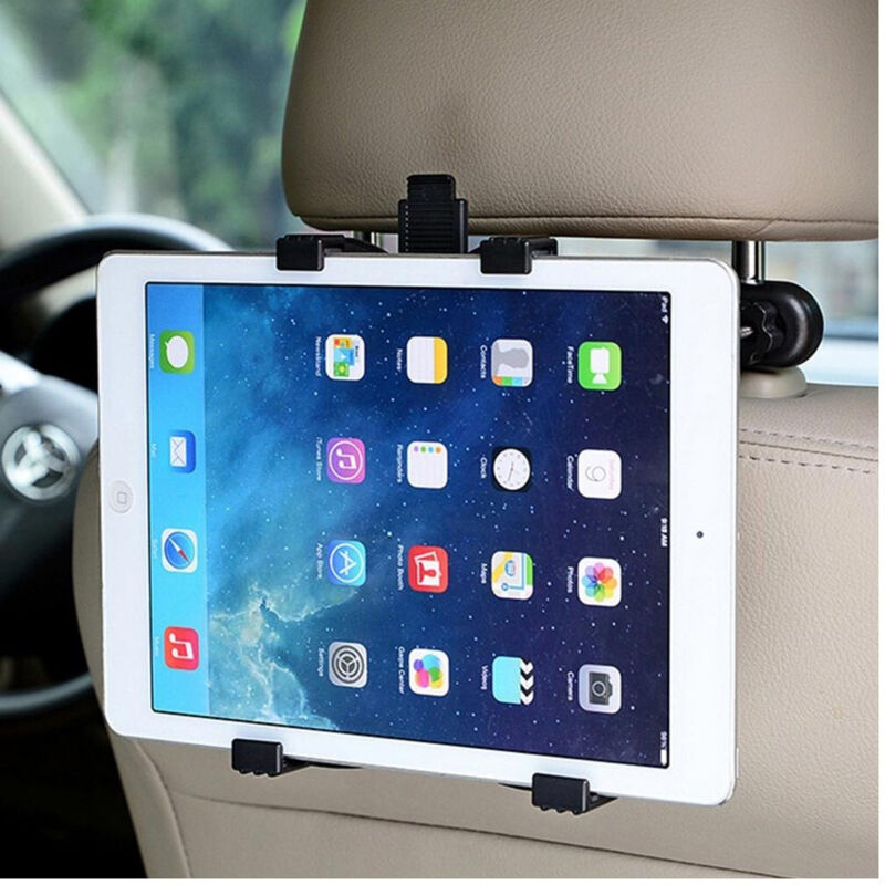foto del prodotto trade shop traesio porta tablet supporto per auto aggancio poggiatesta universale 24 28 regolabile 