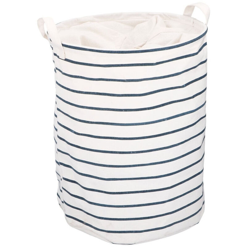 foto del prodotto trade shop traesio portabiancheria sacco cesto lavanderia tessuto 33x43h cm con manici fantasie 