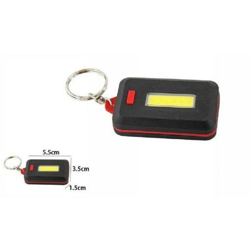 foto del prodotto trade shop traesio portachiavi con luce torcia led cob porta chiavi portatile 313cob 63352 