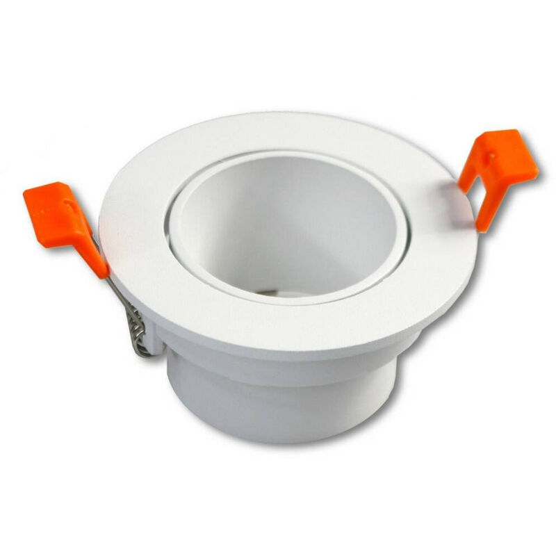 foto del prodotto trade shop traesio portafaretto foro profondo incasso per faretto bianco illuminazione soffitto p22 