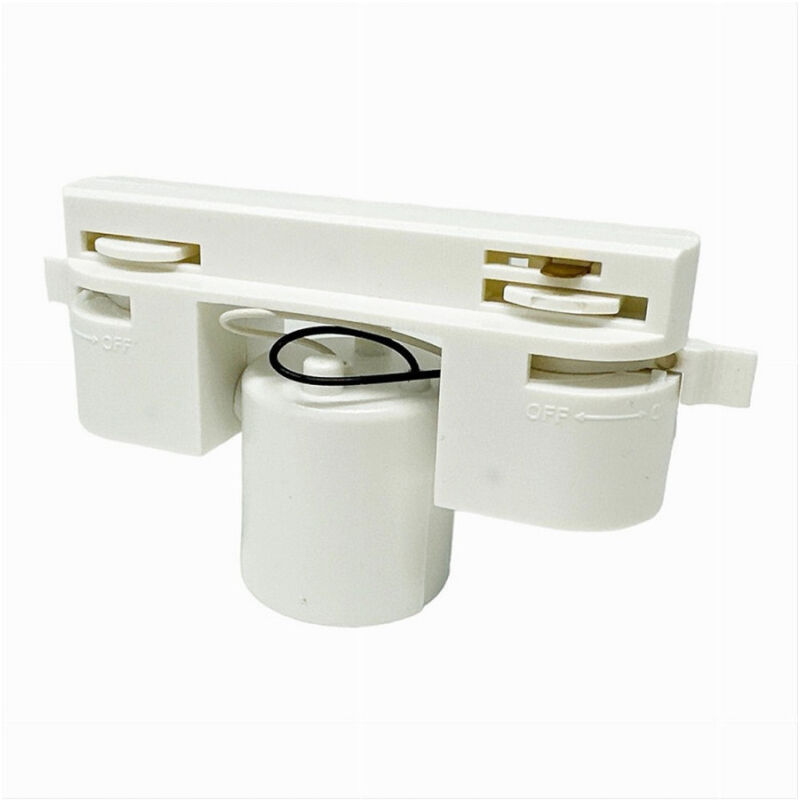 immagine 0 del prodotto trade shop traesio portalampada per binario monofase connettore lampadine e27 adattatore pista e27 bianco
