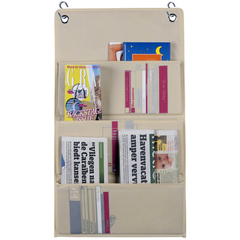 foto del prodotto trade shop traesio portariviste organizer da appendere con 3 tasche e 2 ganci per armadi cabine 