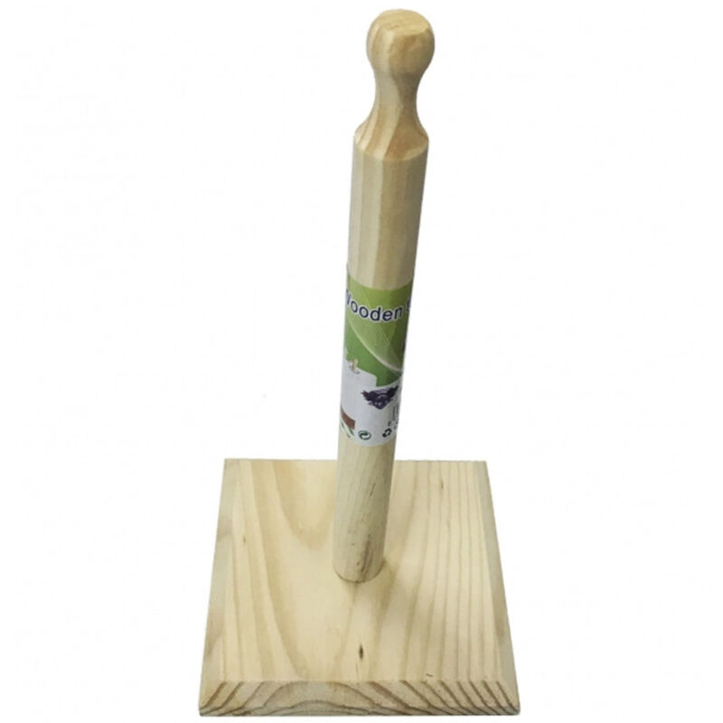 foto del prodotto trade shop traesio portarotolo porta rotolo verticale in legno scottex cucina tavola carta strappo 