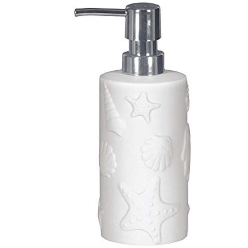 foto del prodotto trade shop traesio portasapone cilindrico marino bianco porta sapone 10321 dispenser sapone 