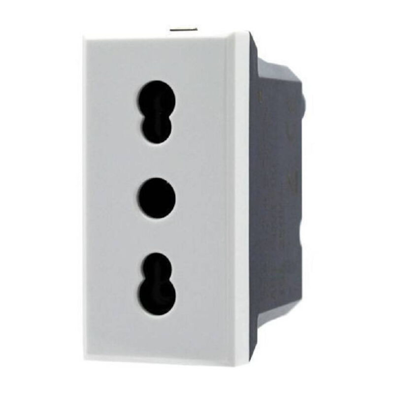 foto del prodotto trade shop traesio presa bipasso 2p t 10 16a colore bianco compatibile bticino axolute 